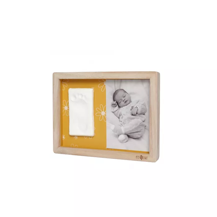 Rama cu kit amprenta pentru bebelusi - Classic Frame - Daisy Ochre - Petit Artichaut