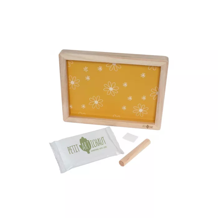 Rama cu kit amprenta pentru bebelusi - Classic Frame - Daisy Ochre - Petit Artichaut