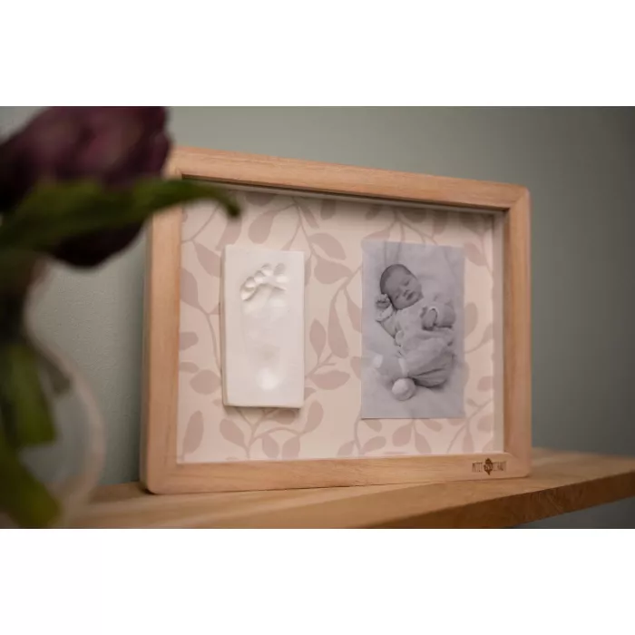 Rama cu kit amprenta pentru bebelusi - Classic Frame - Ivy Grey - Petit Artichaut