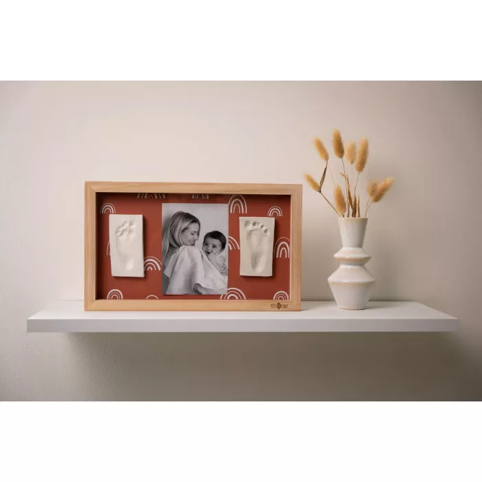 Rama foto cu Kit amprenta dublu - Rainbow Terracotta - Petit Artichaut