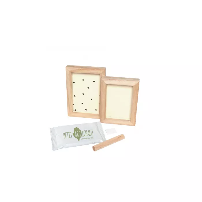 Rama duo cu Kit amprenta - PRETTY HEARTS - Petit Artichaut