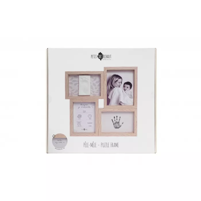 Rama foto cu Kit amprenta - PUZZLE - Ivy Grey - Petit Artichaut