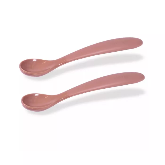 Lingurita din silicon Maddie - set 2 bucati - Rose - Pétu Pétu Lingurita din silicon Maddie - set 2 bucati - Rose - Pétu Pétu