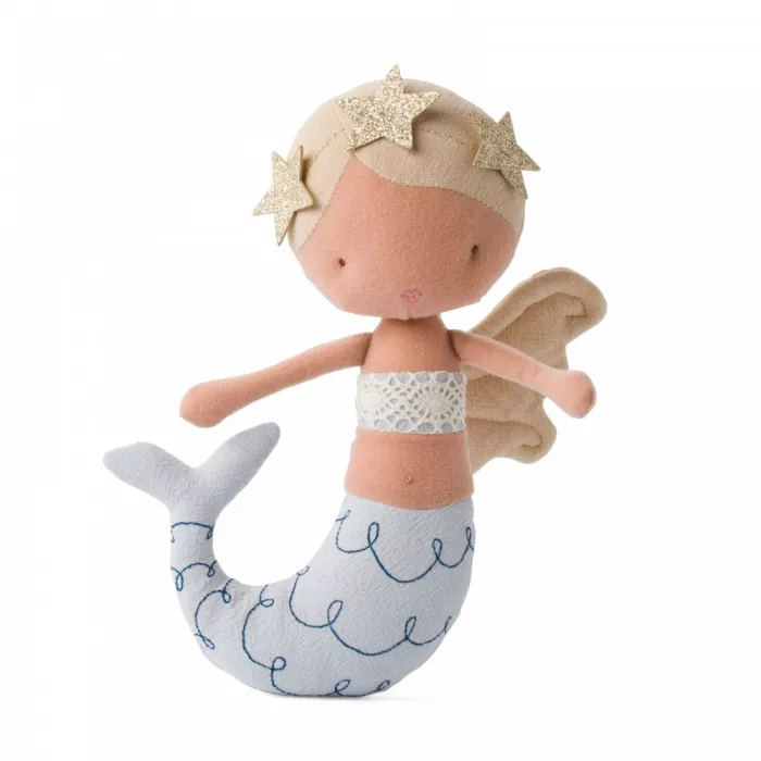 Papusa textila confectionata manual - Sirena Pearl - PICCA LOULOU Papusa textila confectionata manual - Sirena Pearl - PICCA LOULOU