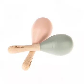 Instrument muzical - Maracas din lemn FSC - Pastel - Pellianni Instrument muzical - Maracas din lemn FSC - Pastel - Pellianni