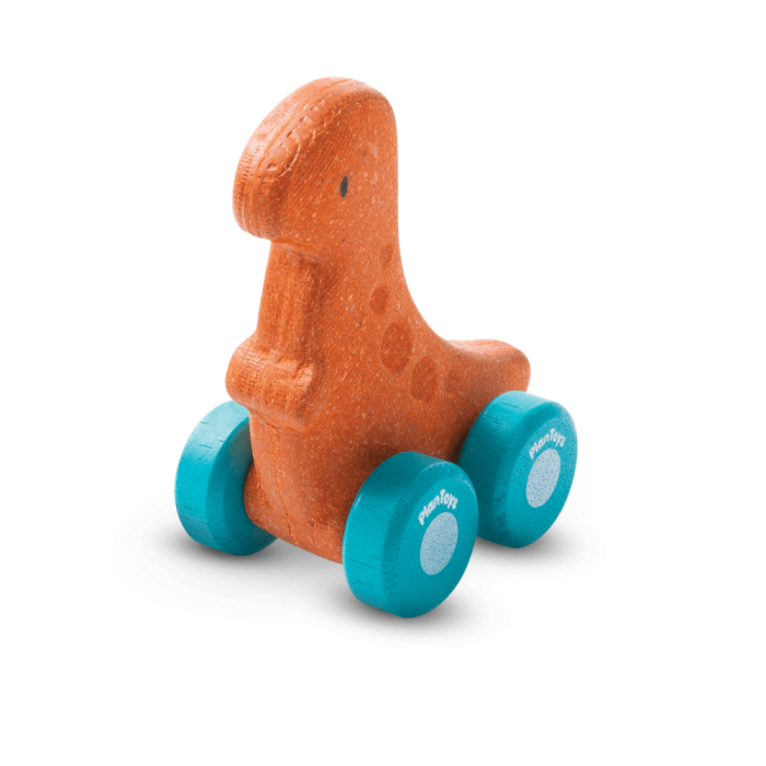 Masinuta din lemn Dino - Rex - Plan Toys Masinuta din lemn Dino - Rex - Plan Toys