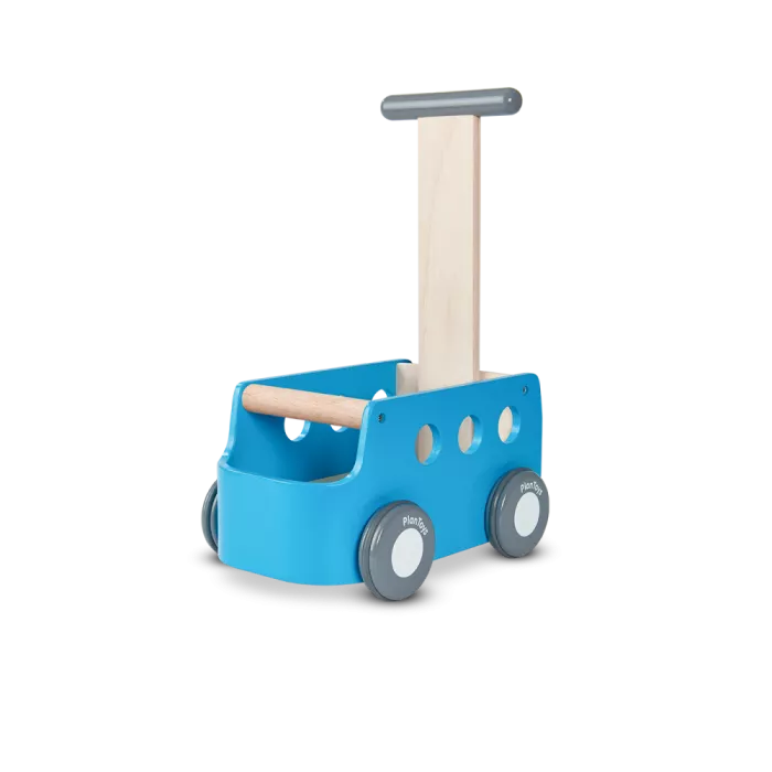 Antemergator/Premergator din lemn cu depozitare - Van - Plan Toys Antemergator/Premergator din lemn cu depozitare - Van - Plan Toys