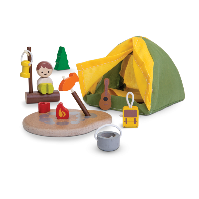 Jucarie din lemn de rol - Set pentru camping - Plan Toys Jucarie din lemn de rol - Set pentru camping - Plan Toys