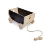 Carucior din lemn cu depozitare - Negru- Plan Toys Carucior din lemn cu depozitare - Negru- Plan Toys