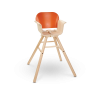 Scaun de masa din lemn pentru bebelusi - Portocaliu - Plan Toys Scaun de masa din lemn pentru bebelusi - Portocaliu - Plan Toys