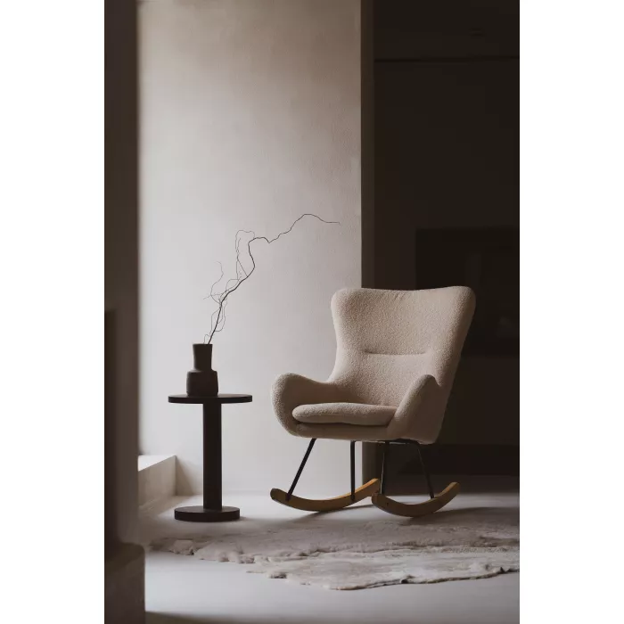 Fotoliu balansoar pentru adulti De Luxe - Bouclé - Cream - Quax