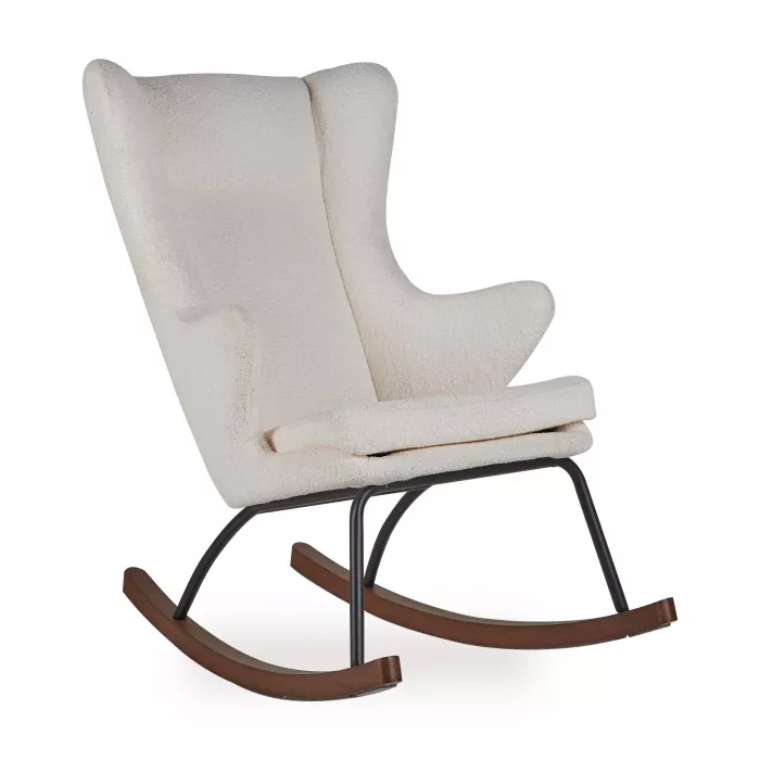 Fotoliu balansoar pentru adulti De Luxe - Bouclé - Cream - Quax