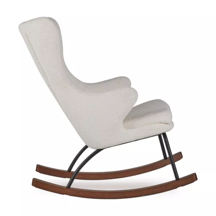 Fotoliu balansoar pentru adulti De Luxe - Bouclé - Cream - Quax