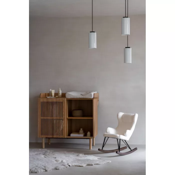 Fotoliu balansoar pentru copii - De Luxe Bluclé - Cream - Quax