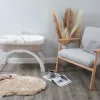 Patut portabil pentru bebelusi - Deami Moses - Grey - Shnuggle Patut portabil pentru bebelusi - Deami Moses - Grey - Shnuggle