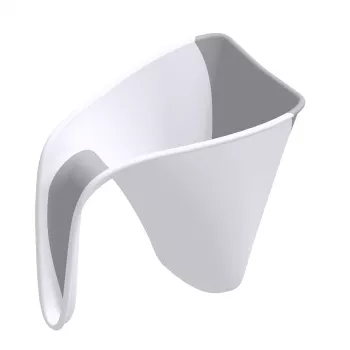 Recipient pentru clatirea cu apa cu margine moale - White/Grey - Shnuggle