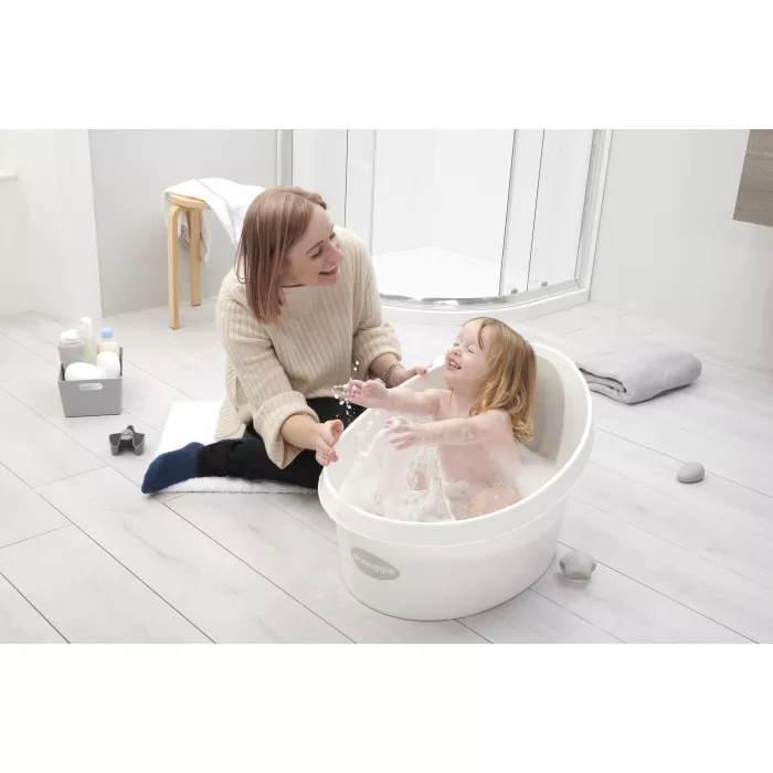 Cada pentru toddler - White/Grey - Shnuggle