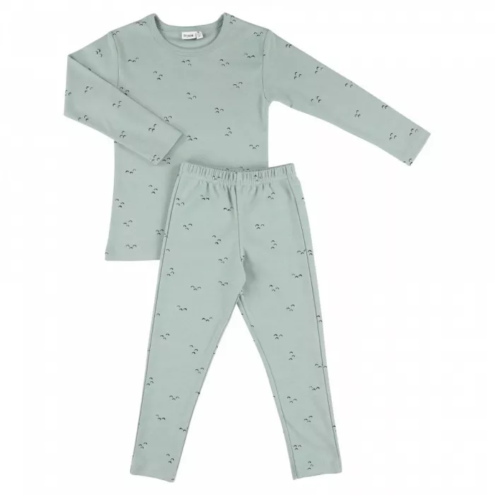Pijama cu maneca lunga din bumbac organic - MOUNTAINS - Trixie