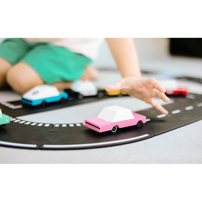 Set "Open Road" 12 piese Waytoplay și 2 mașini Candylab Toys Set "Open Road" 12 piese Waytoplay și 2 mașini Candylab Toys