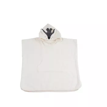 Poncho pentru baie din bumbac organic - alb - Kikadu Truly Organic Poncho pentru baie din bumbac organic - alb - Kikadu Truly Organic