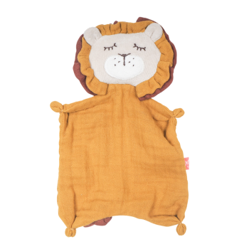 Doudou comforter din muselina din bumbac organic - leu ocru - KIKADU TRULY ORGANIC Doudou comforter din muselina din bumbac organic - leu ocru - KIKADU TRULY ORGANIC