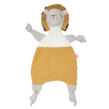 Doudou comforter din muselina din bumbac organic - leu - KIKADU TRULY ORGANIC Doudou comforter din muselina din bumbac organic - leu - KIKADU TRULY ORGANIC